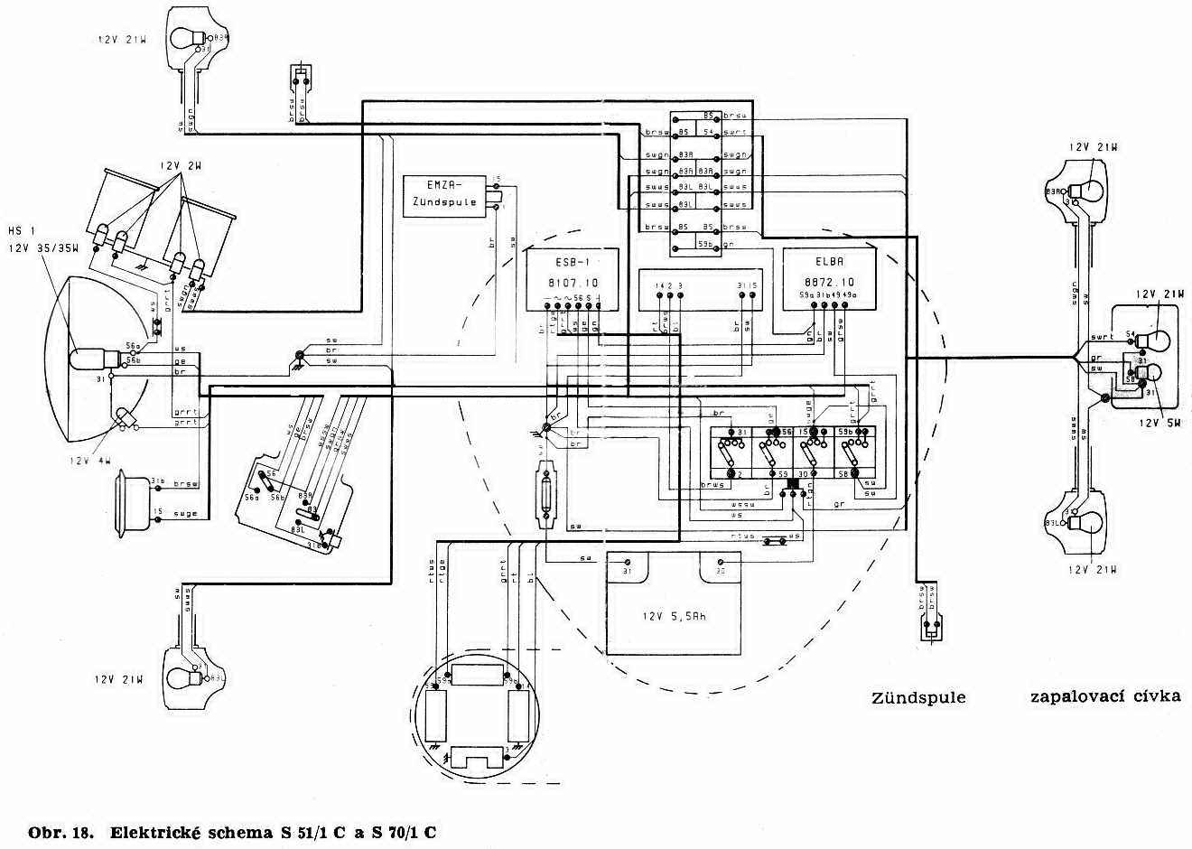 Schaltplan Simson S51 6v Elektronik - Wiring Diagram